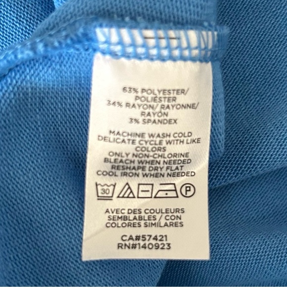 NWT, Loft Women’s V-Neck Lightweight Oversized Pullover Blue Sweater, Size Large - Picture 6 of 6